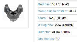 TERMINAL CARDAN 10 ESTRIAS VW/MB/FORD 41-083 