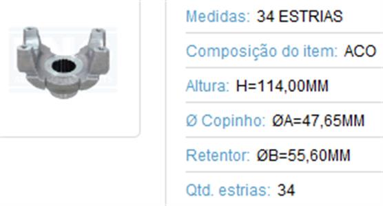 TERMINAL CARDAN 34 ESTRIAS MB DIVERSOS R 41-094 