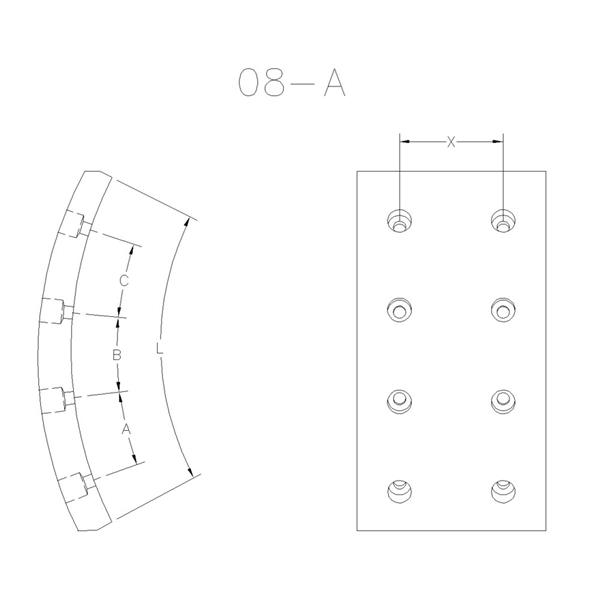 LONA FREIO DIANTEIRA DAF XF DF235 