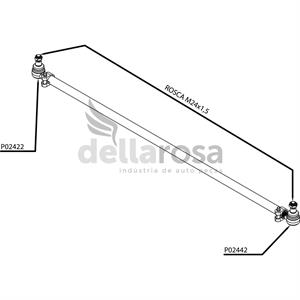 BARRA LONGA DIRECAO SCANIA 112/124 1981/2005 P02996 