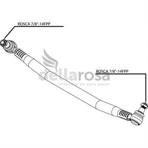 BARRA CURTA DIRECAO VW CONTELATION 940MM P03042