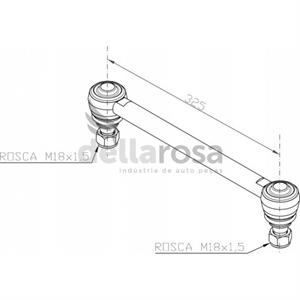 TIRANTE BARRA ESTABILIZADORA VOLVO FH12 325MM P03214 