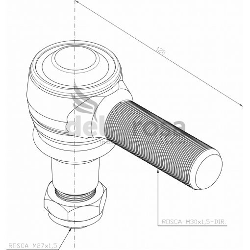 TERMINAL DIRECAO MB AXOR 3340/4144 LD P03222 