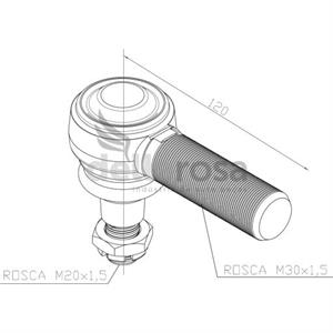 TERMINAL DIRECAO VOLVO VM LD P03227 