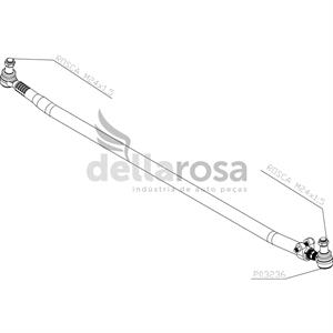 BARRA LONGA DIRECAO SCANIA S5 PGR 1740MM P03237 