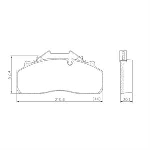 PASTILHA FREIO VOLVO VM 260 P131 