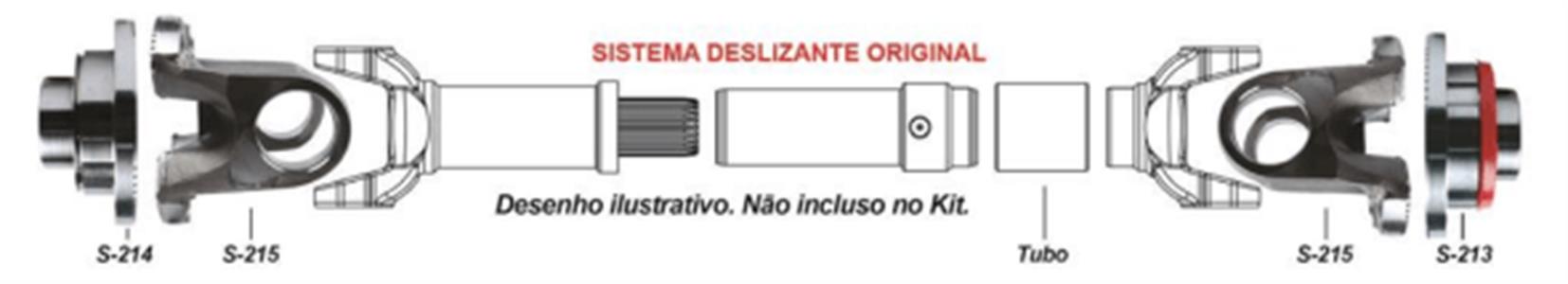 KIT ENTRE DIFERENCIAIS SCANIA SERIE 4 (2 S-216 