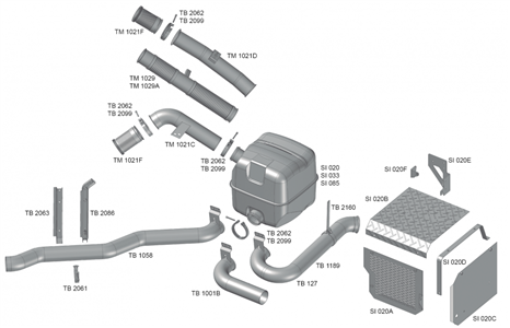 DEFLETOR LATERAL CALOR SILENCIOSO SCANIA SI020A