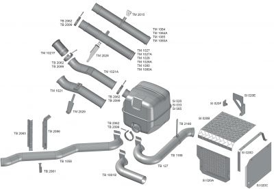 CHAPA PROTEÇÃO CALOR LATERAL CATALIZADOR SCANIA 124 S4 SI020C 