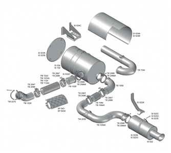 PROTEÇÃO CATALIZADOR VOLVO FH/NH INOX SI023B