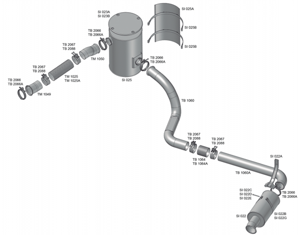 CINTA SILENCIOSO VOLVO FH/NH SI025B 