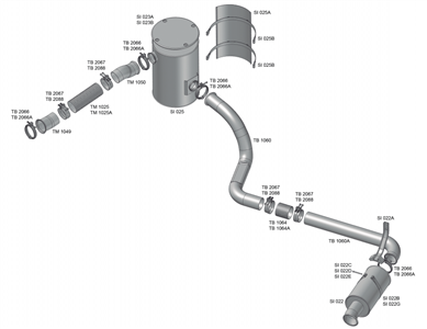 CINTA SILENCIOSO VOLVO FH/NH SI025B