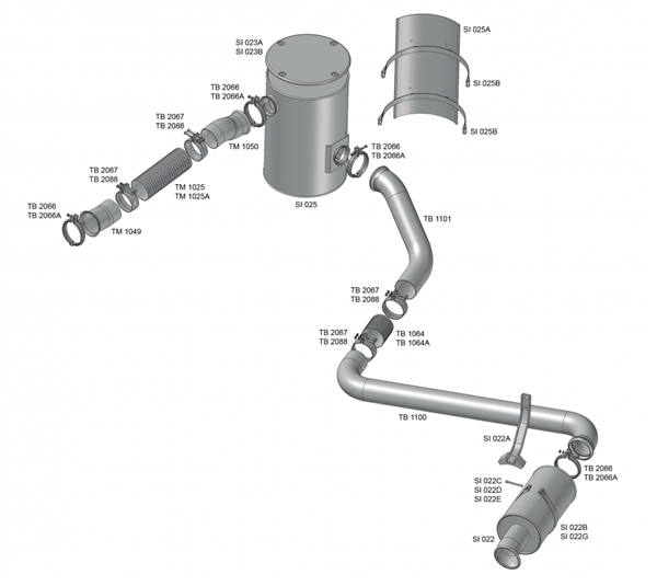 SILENCIOSO VOLVO NH (CATALIZADOR) SI025 