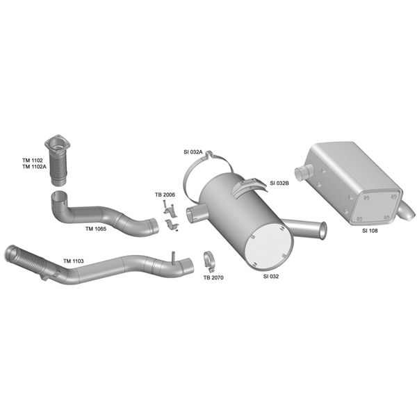 SILENCIOSO IVECO EUROTECH/STRALIS HD /11 SI032 