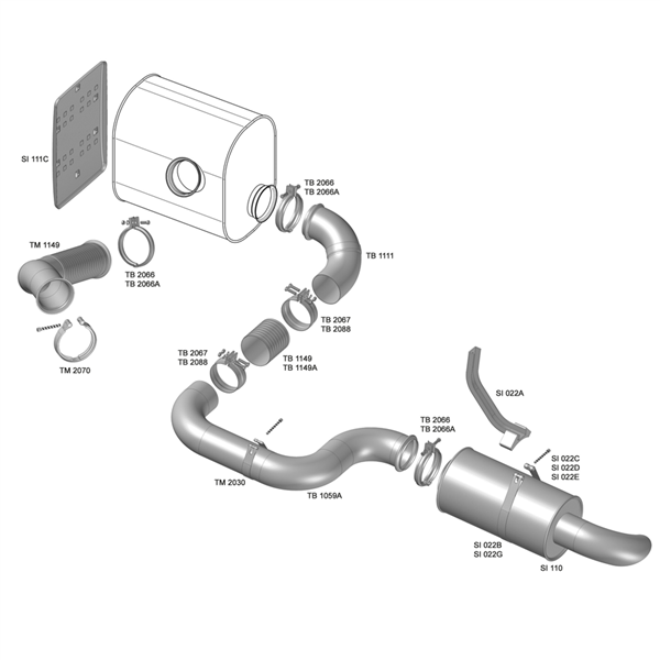 SILENCIOSO FINAL VOLVO FH/FM EURO 5 SI110 