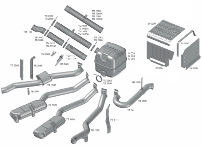 TUBO ESCAPE TERMINAL C/SILENC SCANIA 124 TB1128 