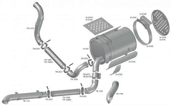 TUBO SAIDA CATALISADOR VW CONSTE 25370 TB1129 