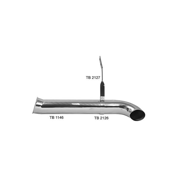 TUBO ESCAPE CROMADO MAN TGX CURTO TB1146 