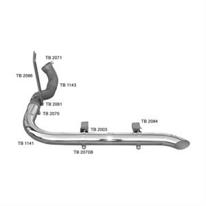 SUPORTE TUBO ESCAPE MOTOR TERMINAL 114/1 TB2086