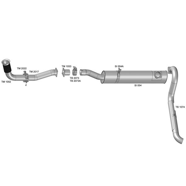 TUBO INTERMEDIARIO ESCAPE VW 18310 TITA TM1053 
