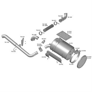 TUBO ESCAPE FLEXIVEL 3,5" CONST 19320 TM1088