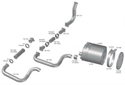 TUBO FLEXIVEL ESCAPE VW CONST 24250 201 TM1135